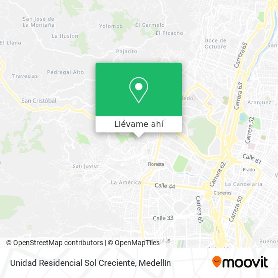 Mapa de Unidad Residencial Sol Creciente