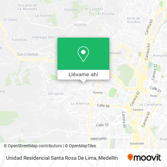 Mapa de Unidad Residencial Santa Rosa De Lima