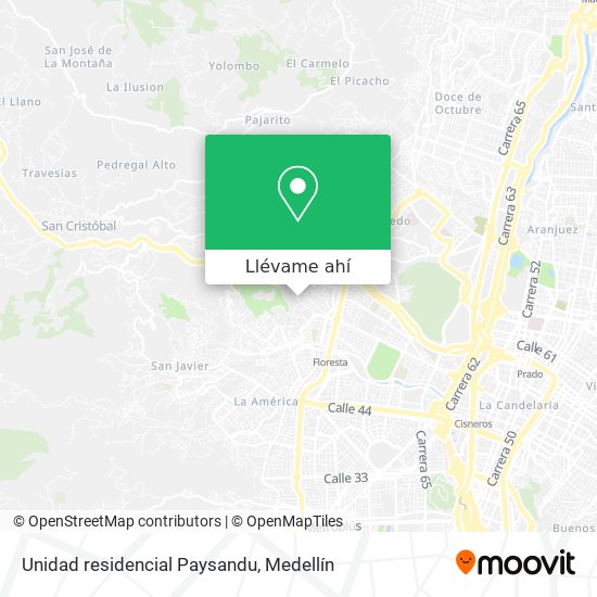 Mapa de Unidad residencial Paysandu