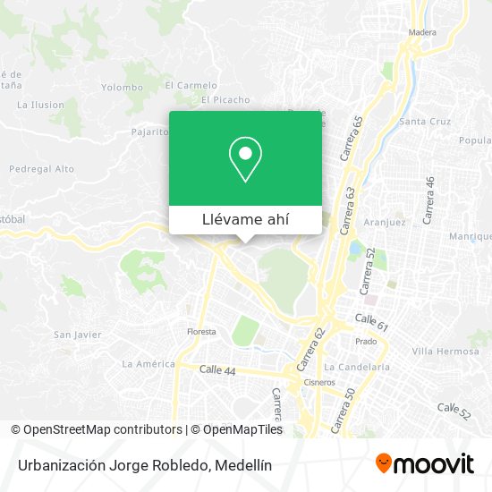 Mapa de Urbanización Jorge Robledo