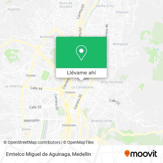 Mapa de Emtelco Miguel de Aguinaga