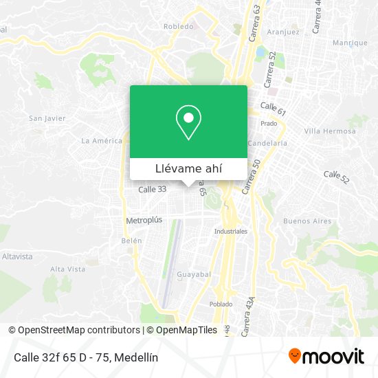 Mapa de Calle 32f 65 D - 75