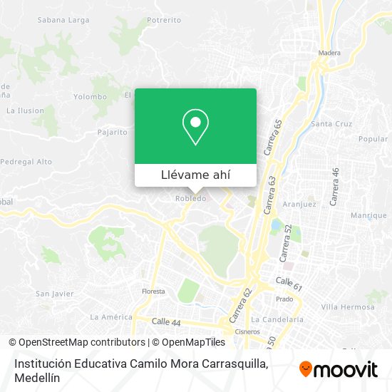 Mapa de Institución Educativa Camilo Mora Carrasquilla