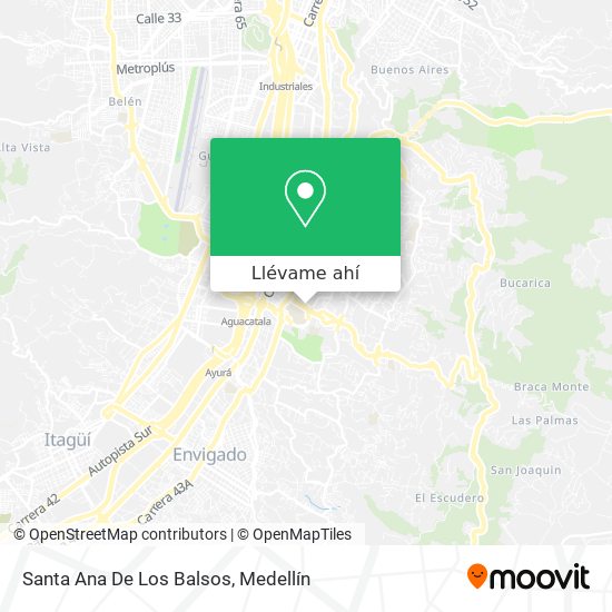 Mapa de Santa Ana De Los Balsos