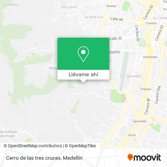 Cómo llegar a Cerro de tres cruces en Medellín en Autobús