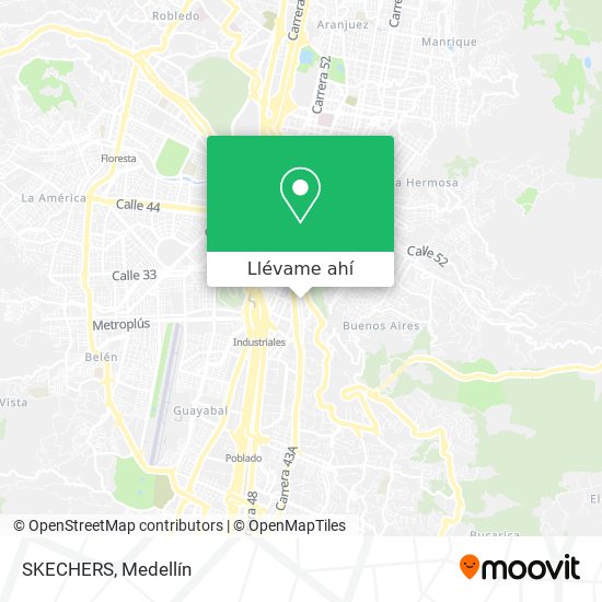 tubería erupción Motel Cómo llegar a SKECHERS en Medellín en Autobús o Metro?