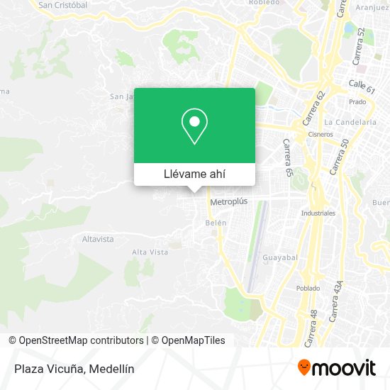 Cómo llegar a Plaza Vicuña en Medellín en Autobús o Metro?