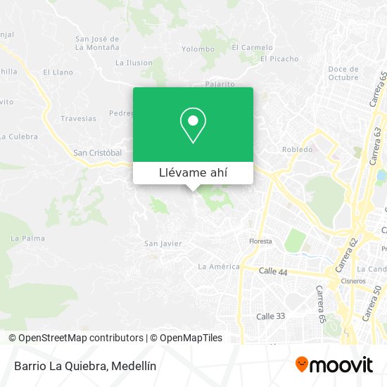 Mapa de Barrio La Quiebra