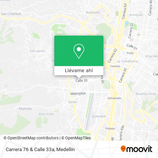 Mapa de Carrera 76 & Calle 33a