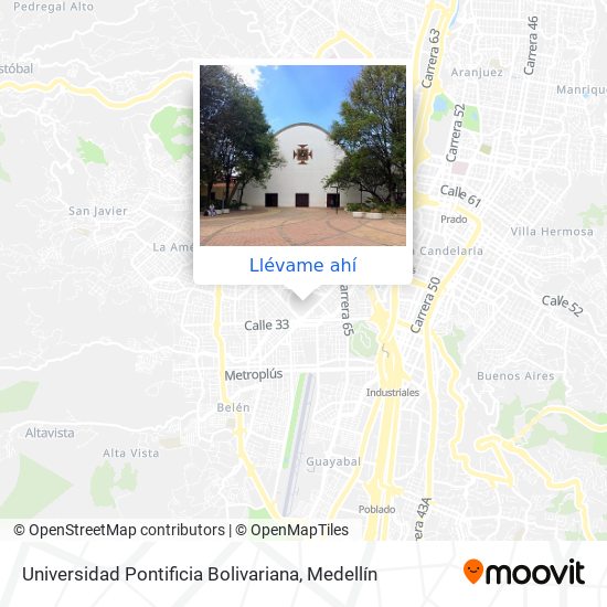 Cómo llegar a Universidad Pontificia Bolivariana en Medellín en Autobús o  Metro?