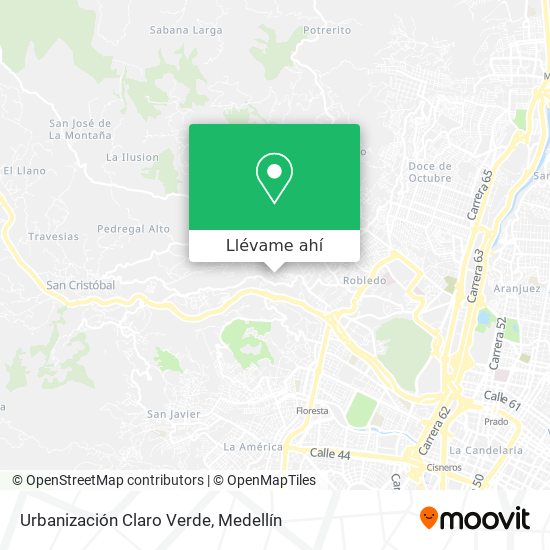 Mapa de Urbanización Claro Verde