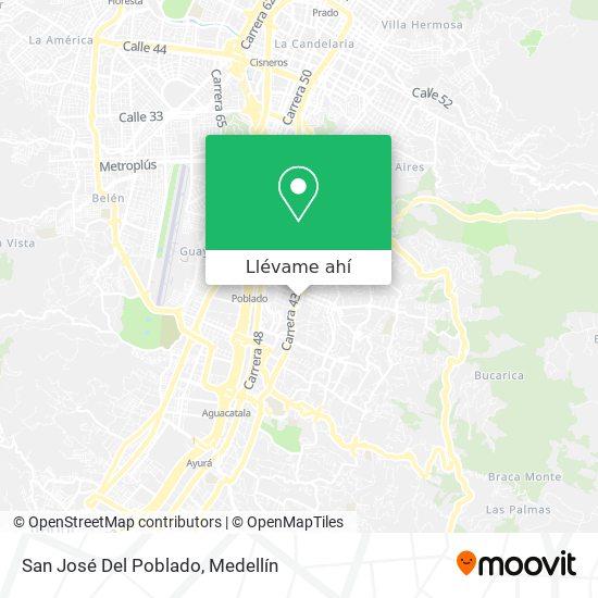Cómo llegar a San José Del Poblado en Medellín en Autobús o Metro?