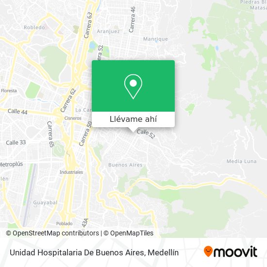 Mapa de Unidad Hospitalaria De Buenos Aires