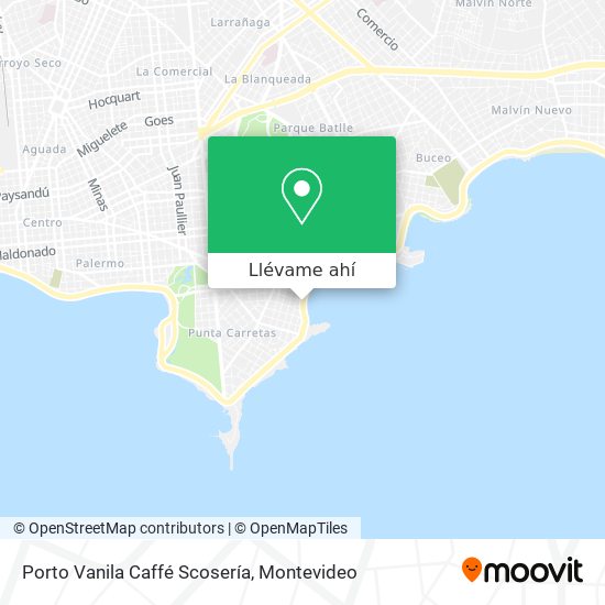 Mapa de Porto Vanila Caffé Scosería