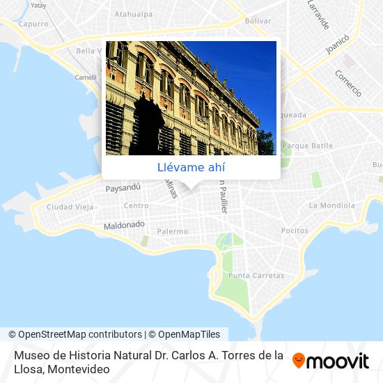 Mapa de Museo de Historia Natural Dr. Carlos A. Torres de la Llosa