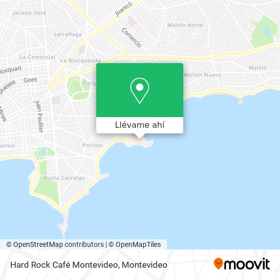 Mapa de Hard Rock Café Montevideo