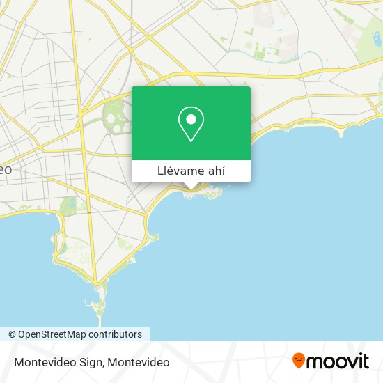 Mapa de Montevideo Sign