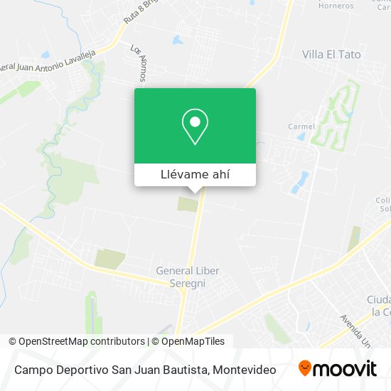 Mapa de Campo Deportivo San Juan Bautista