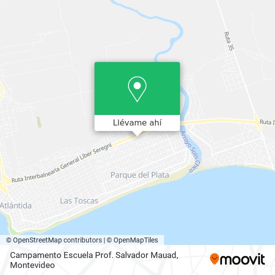 Mapa de Campamento Escuela Prof. Salvador Mauad