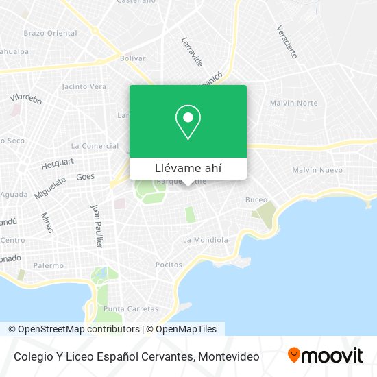 Mapa de Colegio Y Liceo Español Cervantes