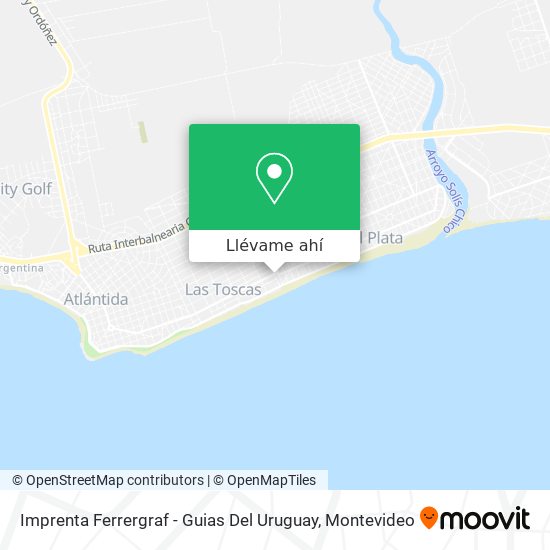 Mapa de Imprenta Ferrergraf - Guias Del Uruguay