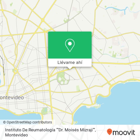 Mapa de Instituto De Reumatología ""Dr. Moisés Mizraji""