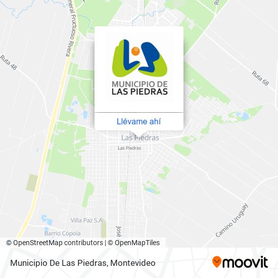 Mapa de Municipio De Las Piedras