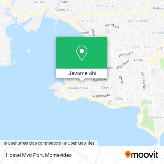Mapa de Hostel Mvd Port