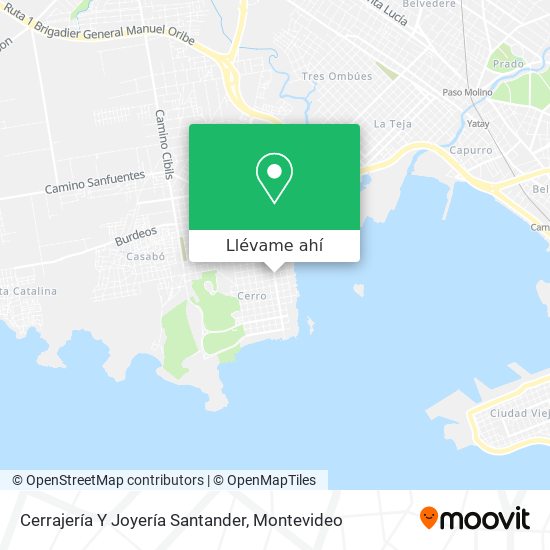 Mapa de Cerrajería Y Joyería Santander