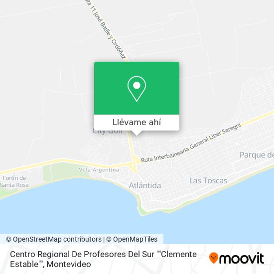 Mapa de Centro Regional De Profesores Del Sur ""Clemente Estable""