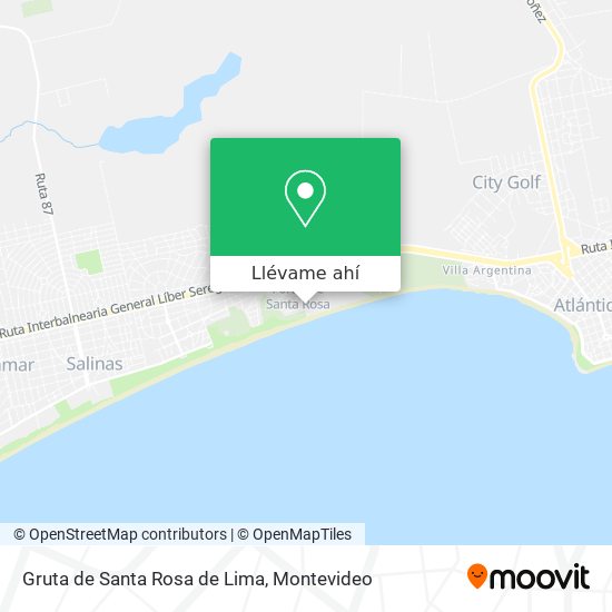Mapa de Gruta de Santa Rosa de Lima