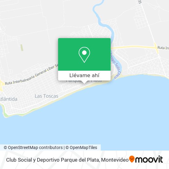 Mapa de Club Social y Deportivo Parque del Plata
