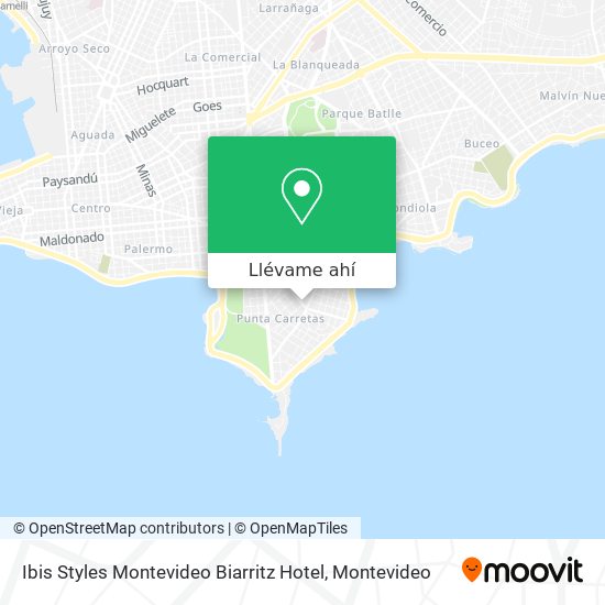 Mapa de Ibis Styles Montevideo Biarritz Hotel