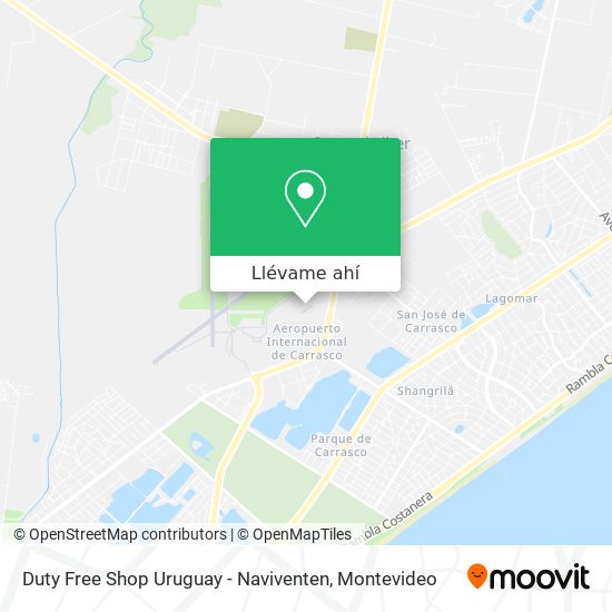 Mapa de Duty Free Shop Uruguay - Naviventen