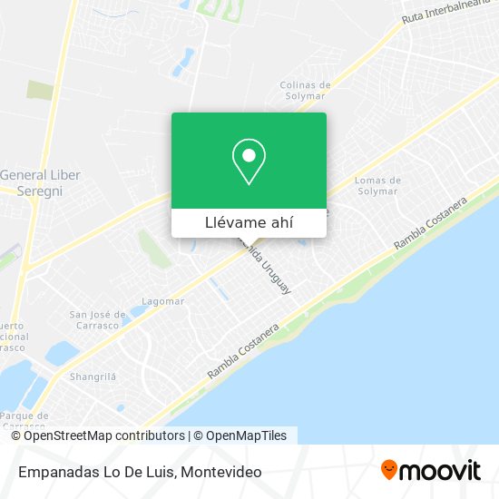 Mapa de Empanadas Lo De Luis