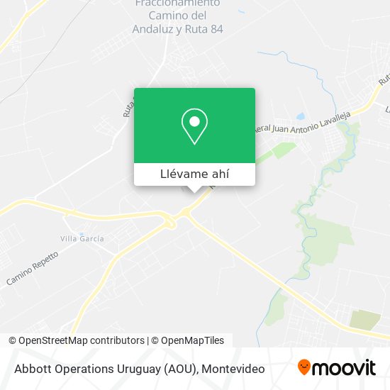 Mapa de Abbott Operations Uruguay (AOU)