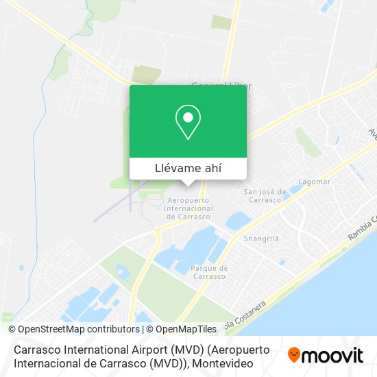 Mapa de Carrasco International Airport (MVD) (Aeropuerto Internacional de Carrasco (MVD))