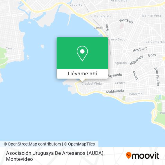 Mapa de Asociación Uruguaya De Artesanos (AUDA)