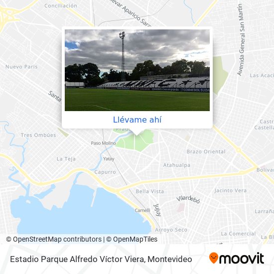 Mapa de Estadio Parque Alfredo Víctor Viera