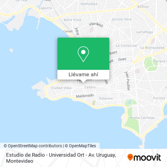 Mapa de Estudio de Radio - Universidad Ort - Av. Uruguay