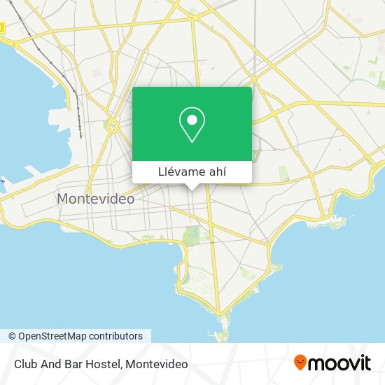 Mapa de Club And Bar Hostel