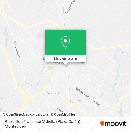 Mapa de Plaza Don Francisco Vidiella (Plaza Colón)
