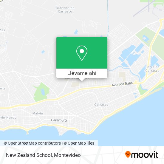 Mapa de New Zealand School
