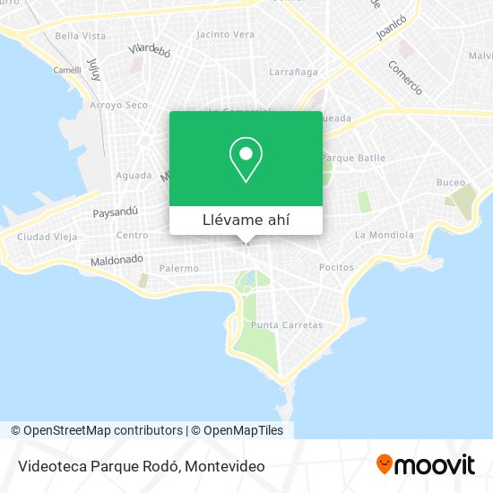 Mapa de Videoteca Parque Rodó