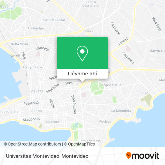 Mapa de Universitas Montevideo