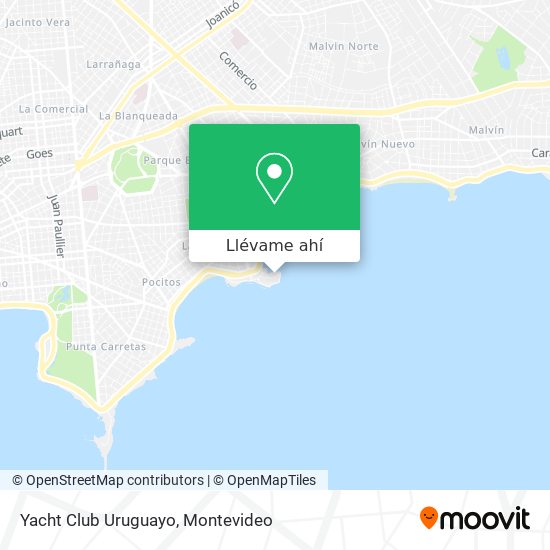 Mapa de Yacht Club Uruguayo