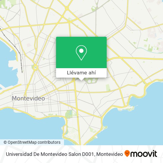 Mapa de Universidad De Montevideo Salon D001