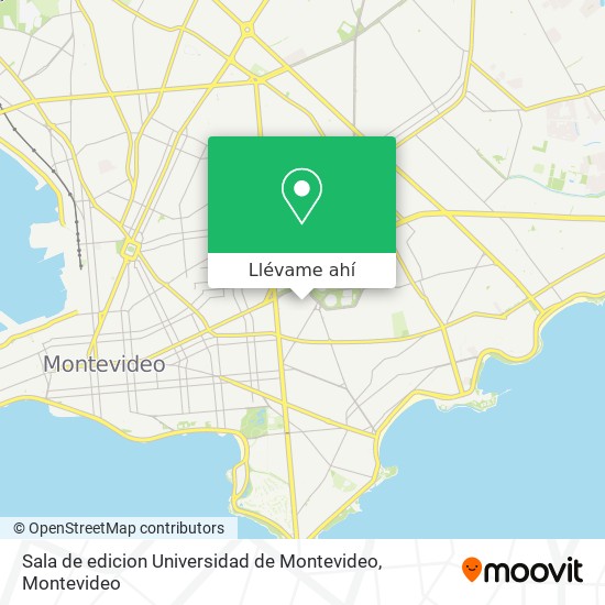 Mapa de Sala de edicion Universidad de Montevideo