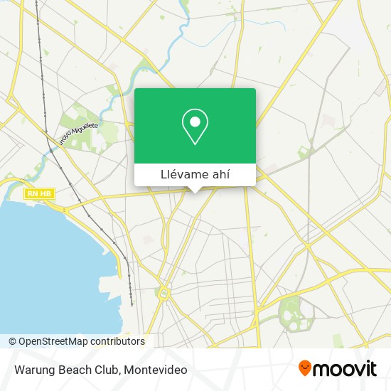 Mapa de Warung Beach Club
