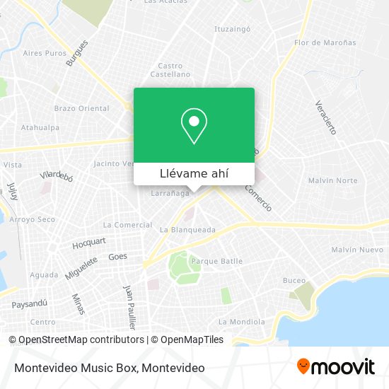 Mapa de Montevideo Music Box